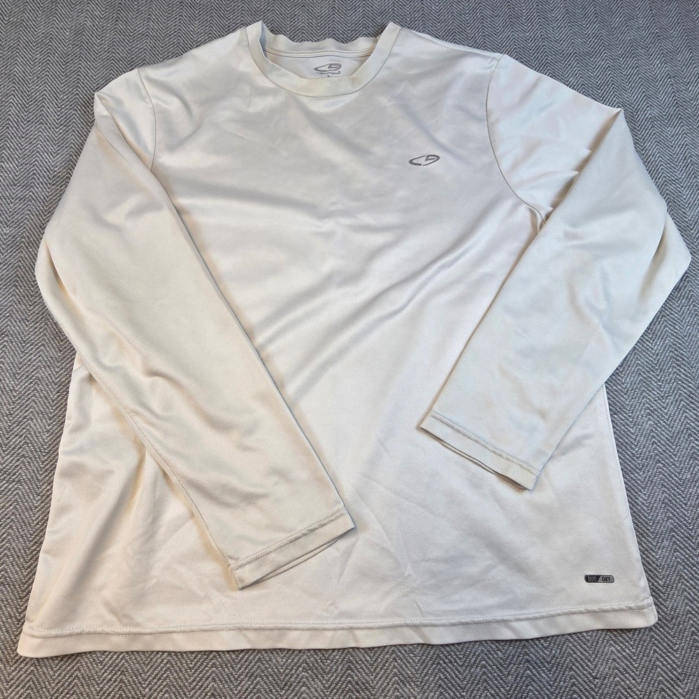 Champion C9 Duo Dry Mens L Long Sleeve Performance Shirt Gray S9290-CYZ